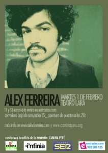 El Concierto de Álex Ferreira a favor de Camina Perú
