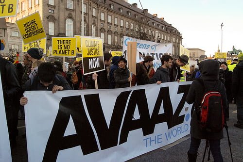Acción de Avaaz en Copenhage