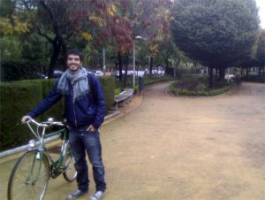 Álvaro, uno de los impulsores de La Bici Verde