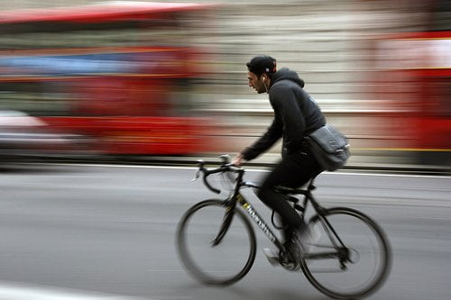 Ciclista en Londres - Fotografía de NunoRibeiro