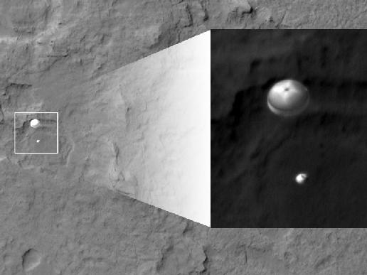 El aterrizaje del Curiosity en Marte