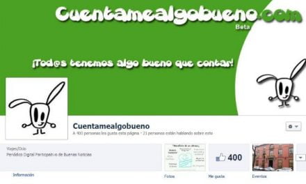 Cuentamealgobueno alcanza los 400 seguidores en Facebook