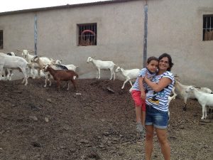 Odile con su hijo Odile con su hijo