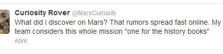 Curiosity podría haber encontrado vida en Marte