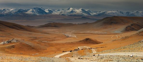 Espectaculares vistas de un paisaje de Mongolia