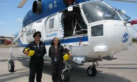 La primera tripulación de helicóptero femenina de Europa