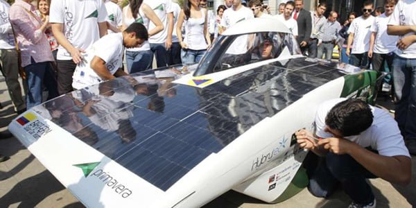 El "Primavera" el coche solar con el que Colombia participará en la World Solar Challenge