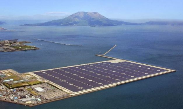 Construyen la planta de energía solar más grande de Japón