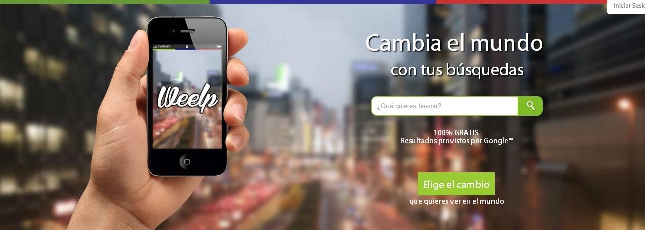 Un buscador con el que puedes cambiar el mundo