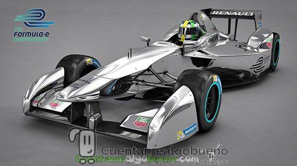Un vehículo de competición eléctrico de la Fórmula E