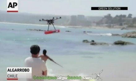 Usan drones para salvar vidas en las costas de Chile
