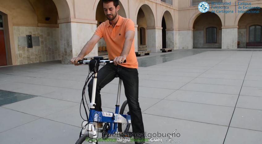 Ingenieros de la UPCT crean una bicicleta eléctrica plegable