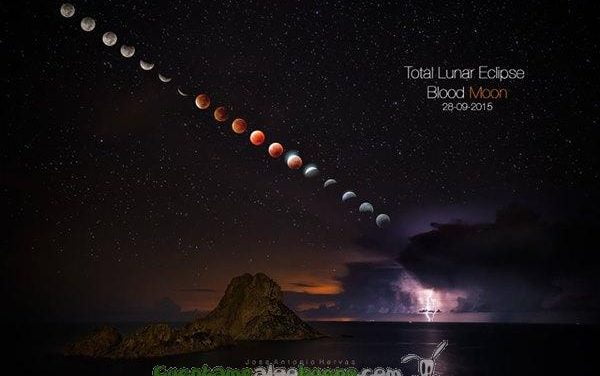 La mejor fotografía del eclipse de superluna tiene enfoque español