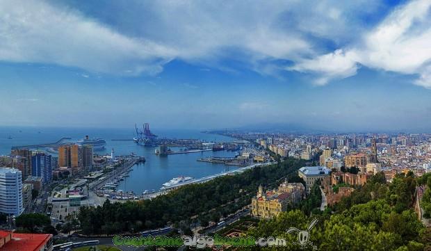 Málaga, a vista de pájaro. Fotografía de jesuscm.