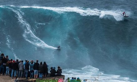 Sobre la cresta de una gran ola