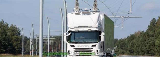 La primera autopista eléctrica para camiones