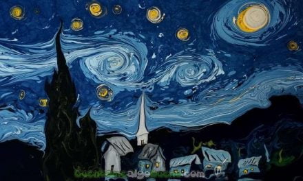 Van Gogh sobre agua oscura