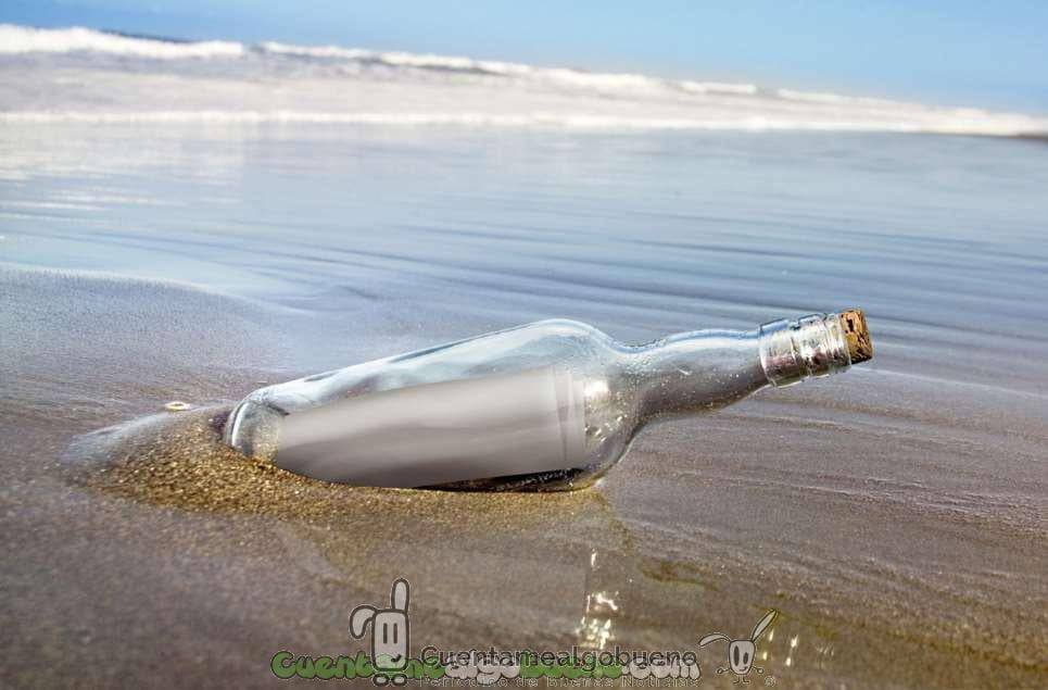 Claraboya. BOTELLA  ROTA