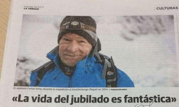 El alpinista de 78 años que se ha propuesto escalar las catorce montañas más altas de la Tierra