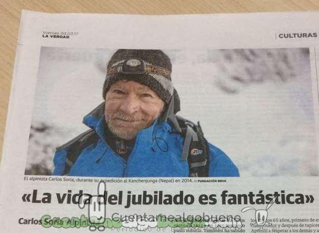 El alpinista de 78 años que se ha propuesto escalar las catorce montañas más altas de la Tierra