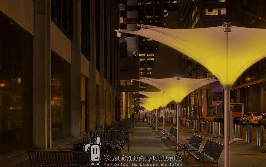 Crean un toldo solar que recoge y potabiliza el agua de la lluvia