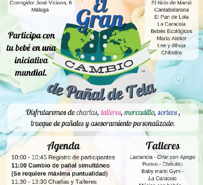 Evento (Málaga): El gran cambio de pañal de tela
