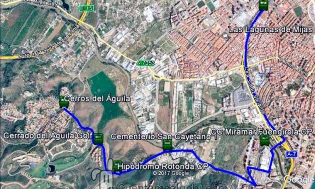 Nueva ruta de autobús interurbano entre Las Lagunas y Cerros del Águila (Mijas)