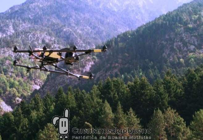 Utilizan un dron para contar las poblaciones de cabras montesas de los Pirineos