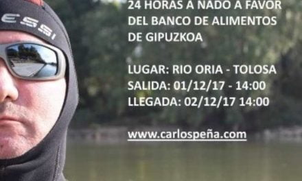Carlos Peña nadará durante 24 horas a favor del Banco de Alimentos de Guipúzcoa