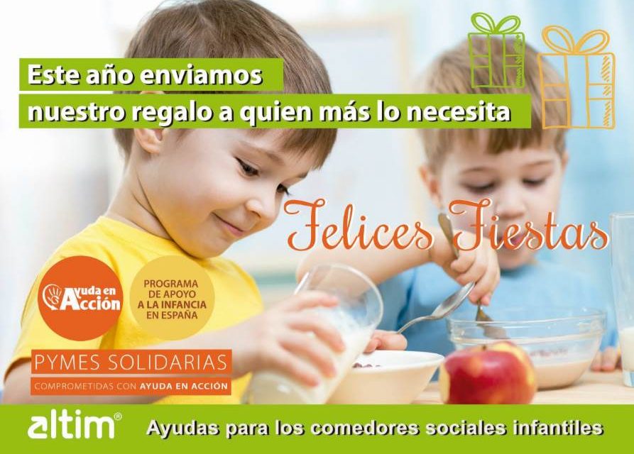 Empleados de una consultora donan 7 becas para comedores sociales infantiles de Madrid