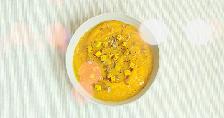 Crema de calabaza con curry