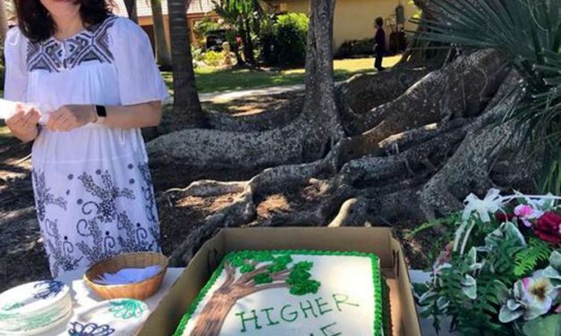 Se casa con un árbol centenario y evita que lo talen