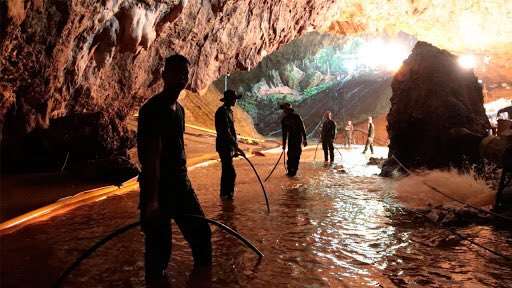 Imagen del rescate de los niños en la Cueva de Tailandia