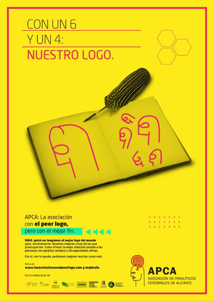 La Asociación de Paralíticos Cerebrales de Alicante (APCA), presenta su campaña “La Asociación con el peor logo, pero con el mejor fin”