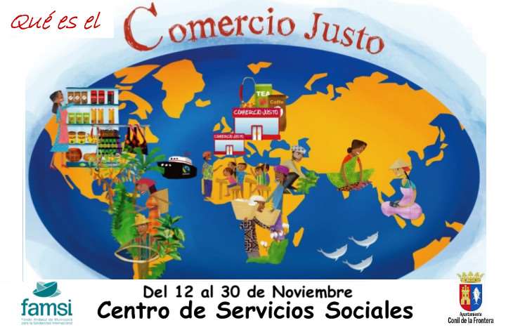 Exposición "Qué es el comercio justo" en Conil