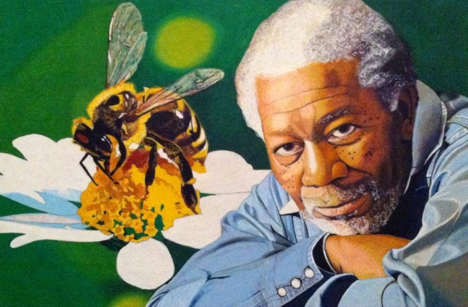 Morgan Freeman ayuda a evitar que las abejas no se extingan desde su casa