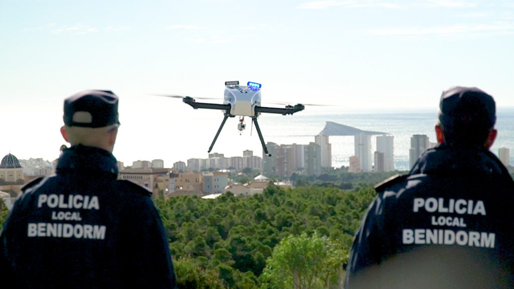 drone policial, benidorm
