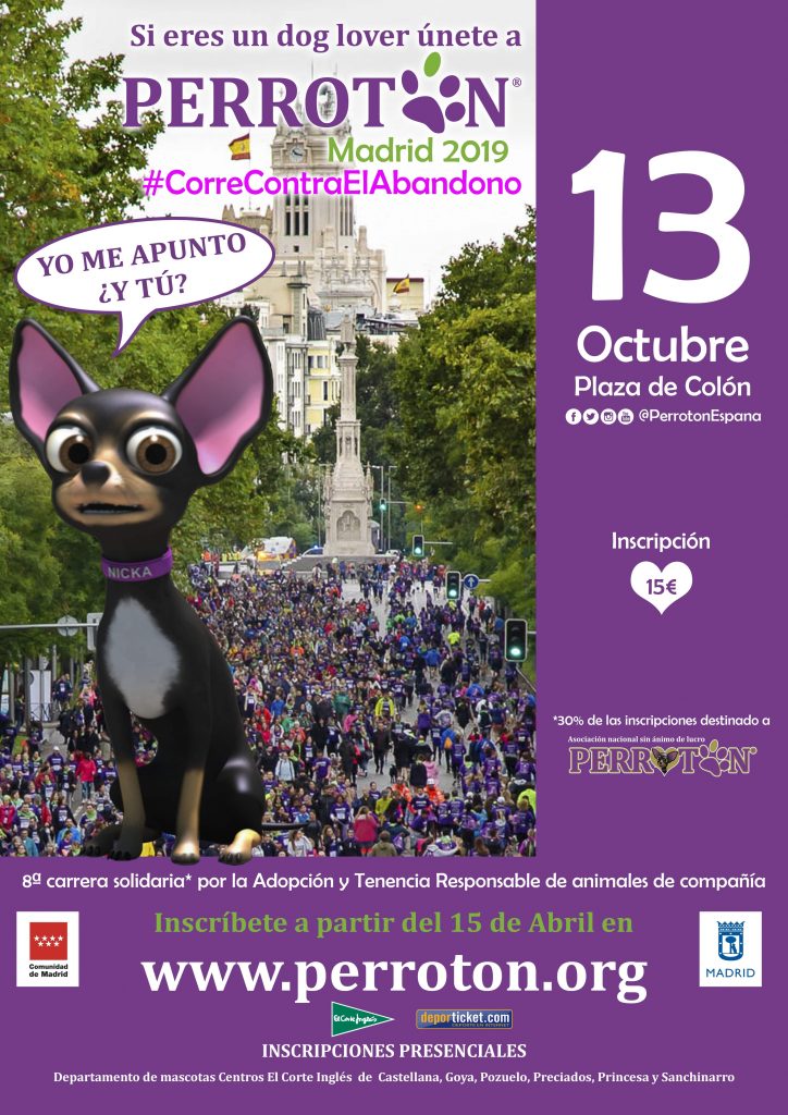 Perroton Madrid 2019, carrera solidaria perroton 2019, madrid