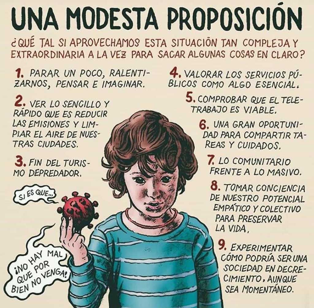 Una modesta proposición ante el coronavirus