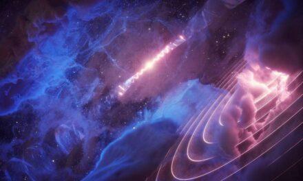 Descubren una nube de gas cósmica que late al mismo ritmo que un agujero negro cercano