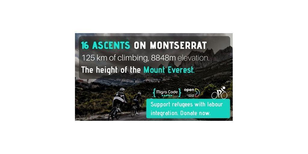 ‘Everesting’, el desafío de subir Montserrat en bici 16 veces por una buena causa