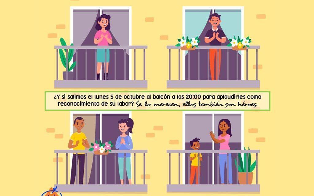 Hoy a las 20:00: un aplauso por los docentes 👏