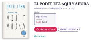 Para aprender a vivir el momento desde 0 el poder del aqui y ahora, dalai lama