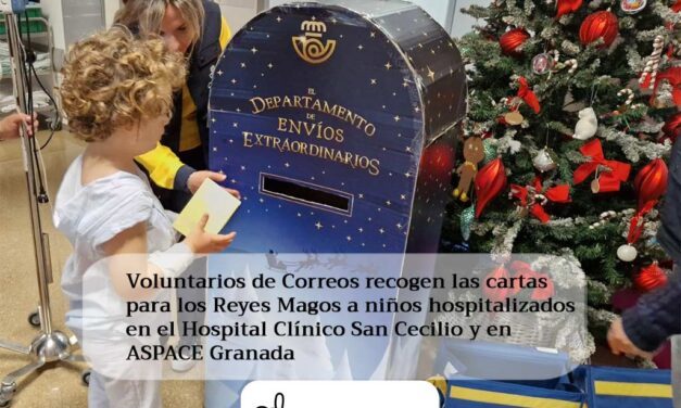 Recogida de cartas para los Reyes Magos a niños hospitalizados en Granada