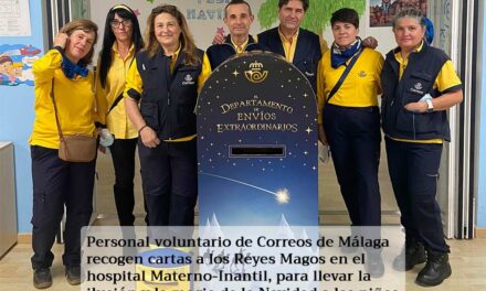 Recogida de cartas para los Reyes Magos en el Hospital Materno-Infantil de Málaga
