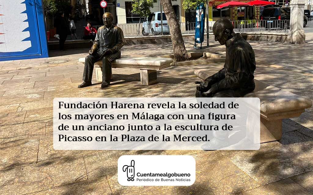 ¿Qué significa la figura de un anciano al Lado de Picasso?