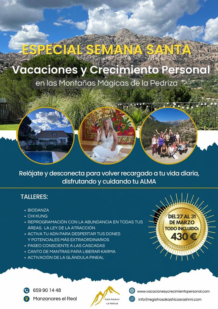 Retiro de Semana Santa en las Montañas Mágicas de la Pedriza