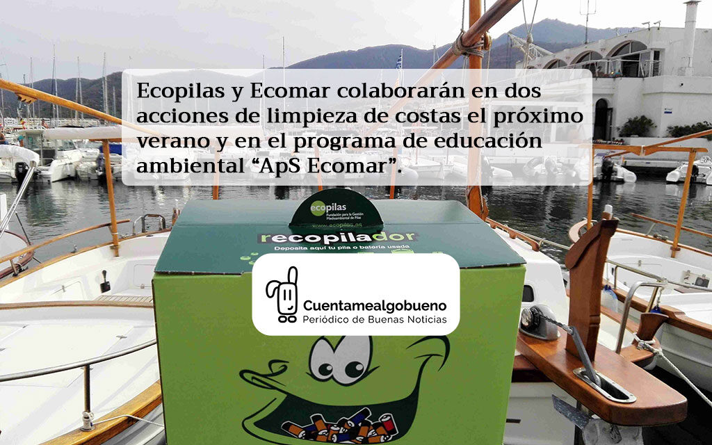 Ecopilas se suma a la campaña de limpieza de costas de la fundación Ecomar