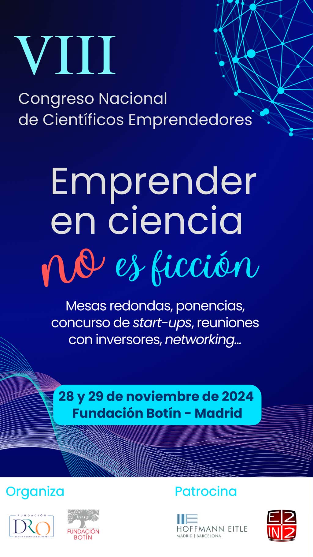 Cartel del VIII Congreso Nacional de Científicos Emprendedores