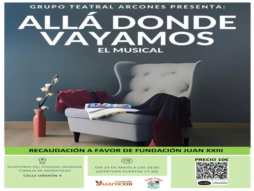 Cartel de Allá donde vayamos FUNDACIÓN JUAN XXIII